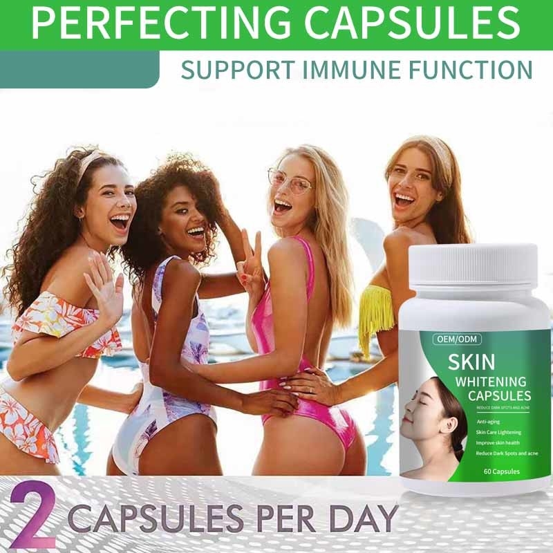 Anti Aging Skin Whitening Capsules Collagen Glutathione Supplement For Reduce Dark Spots And Acne