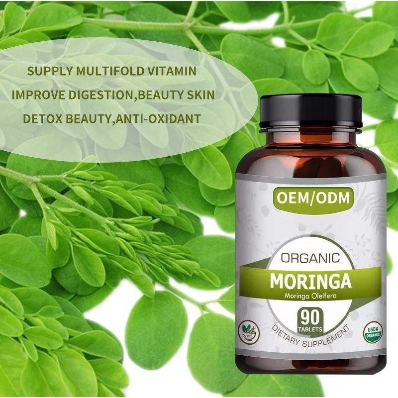 OEM Wholesales 1500mg Herbal Slim Capsule Moringa Oleifera Tablets For Fat Burning
