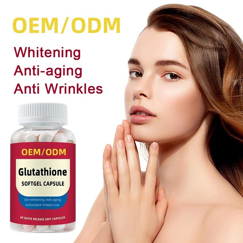 OEM Private Label Vitamin C 1500mg L-Glutathione Tablets For Skin Whitening Softgel