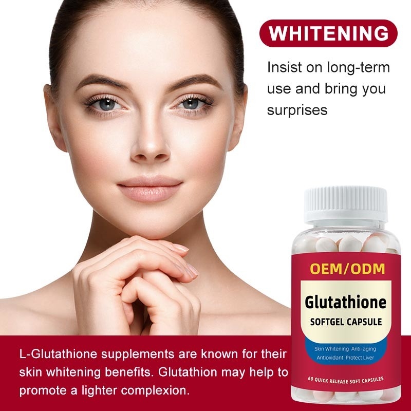 OEM Private Label Vitamin C 1500mg L-Glutathione Tablets For Skin Whitening Softgel