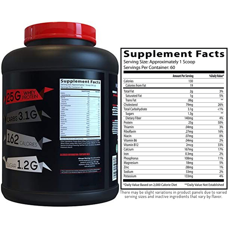 2.2g Supplements OEM Protein Powder 80 Bulk Isolate Concentrate 100% Gold Standard Whey Protein