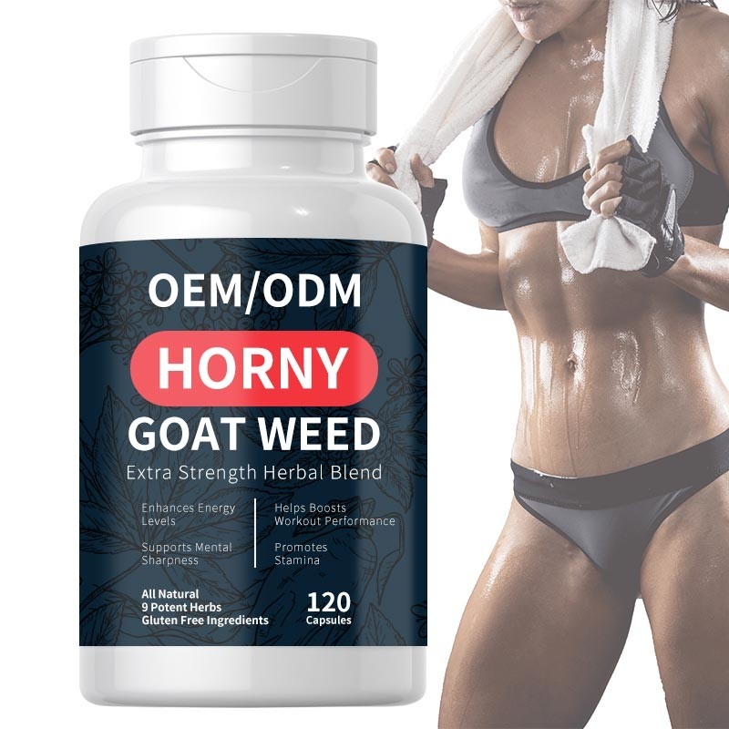OEM Super Strength 1000mg Horny Goat Weed Capsules With Maca Root And Ginseng
