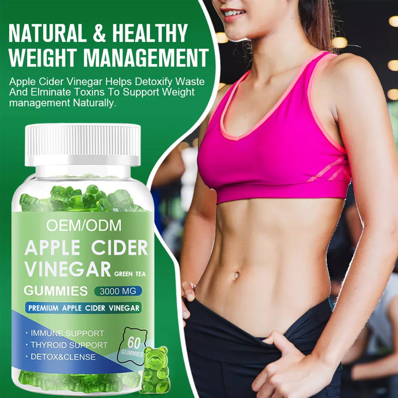 Oem Apple Cider Gummies Vegan Organic Keto Bhb Slim Weight Loss Apple Cider Vinegar Candy