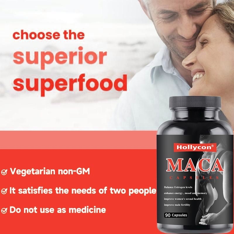 NOW Supplements Maca 500 mg For Men and Women Reproductive Health 90 Capsules