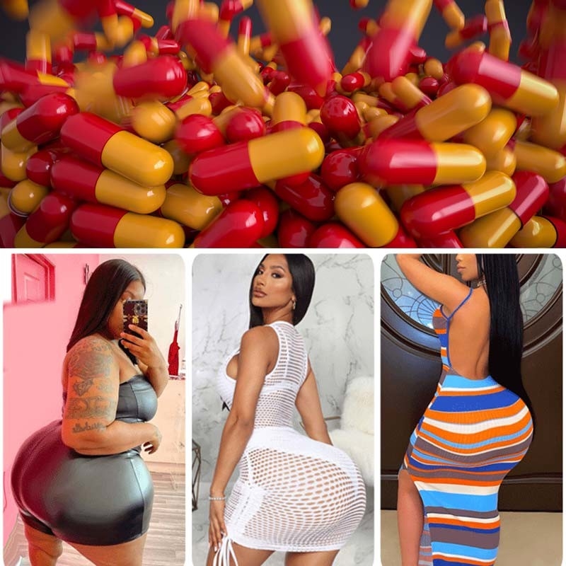 Herbal Ingredient Butt Enlargement Capsules Hip Bigger Fast Curved Bigger Glutes Butt Booster For Women