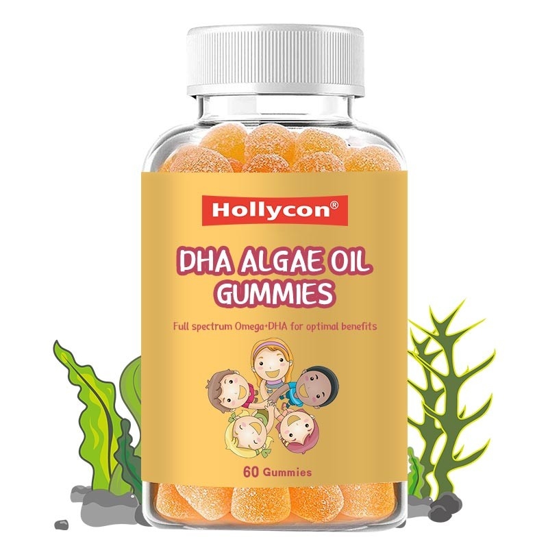 Nutrition DHA ALGAE Oil Gummies EPA DHA Cod Liver Oil Pills Gummy For Kids Adult