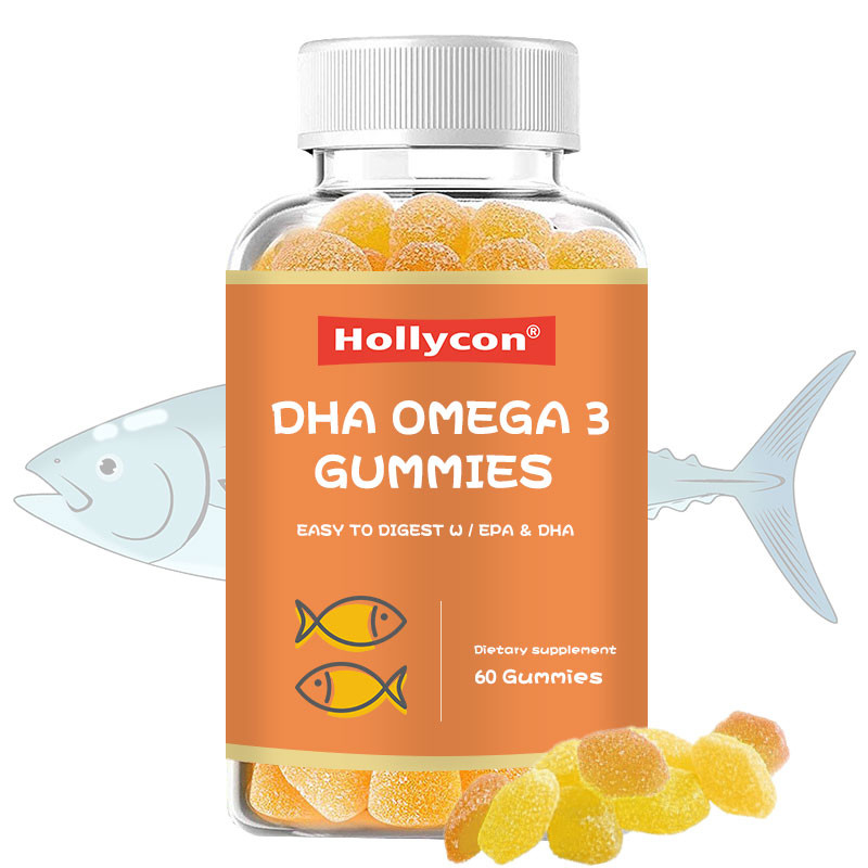 Omega 3 EPA DHA Cod Liver Oil Pills Gummy Nutrition Products For Kids Adult