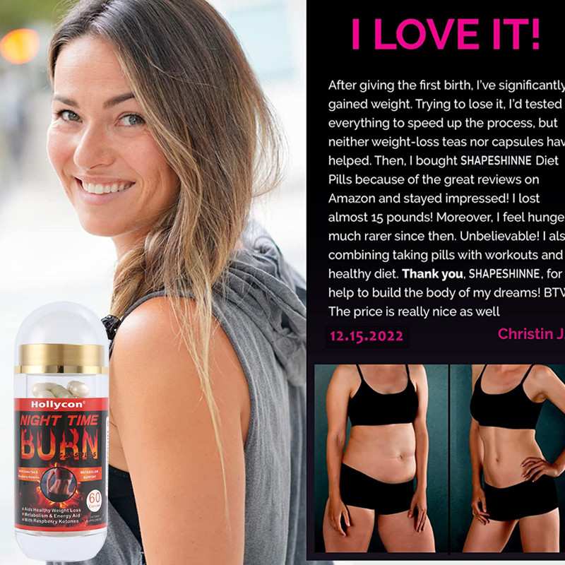 Private Label Healthcare Supplements OEM Support Weight Loss Night Time Fat Burn Capsules