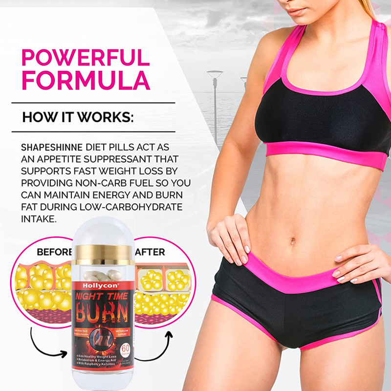 Private Label Healthcare Supplements OEM Support Weight Loss Night Time Fat Burn Capsules