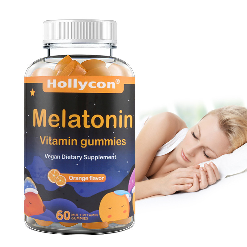 COA Supplements OEM Support Sleep Relax Orange Flavor Melatonin Vitamin Gummies