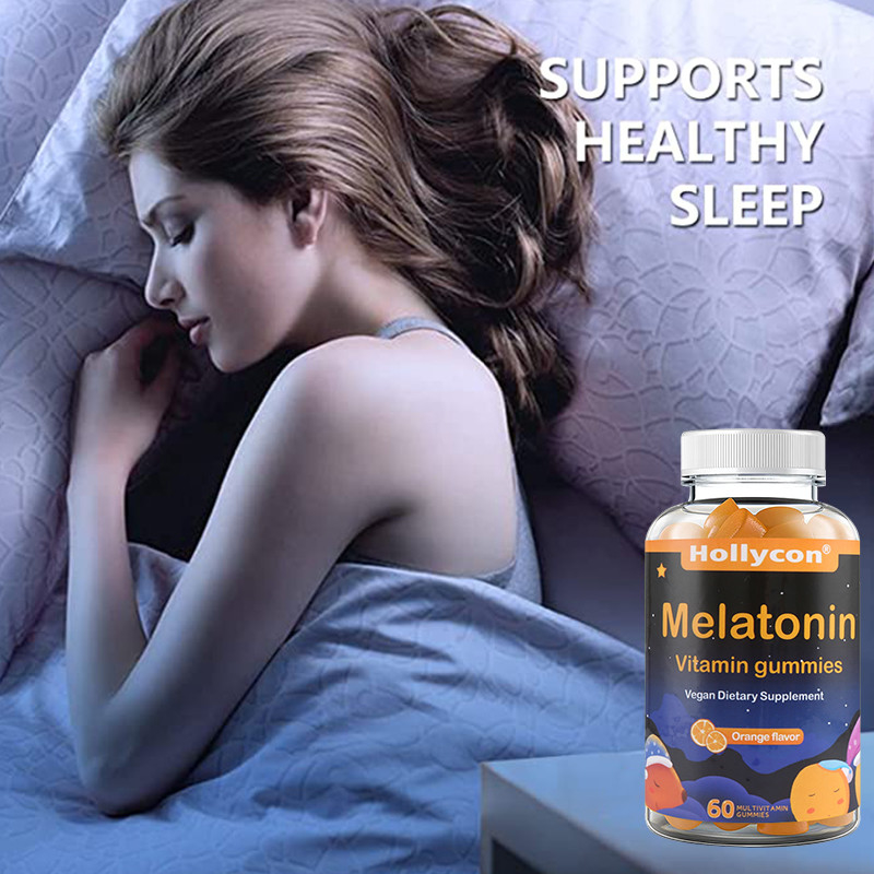 COA Supplements OEM Support Sleep Relax Orange Flavor Melatonin Vitamin Gummies