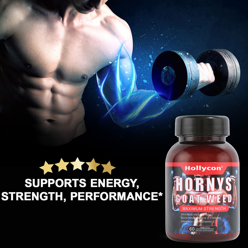 Private Label Healthcare Supplements OEM Support Energy Muscle Hornys Goat Weed Tablets