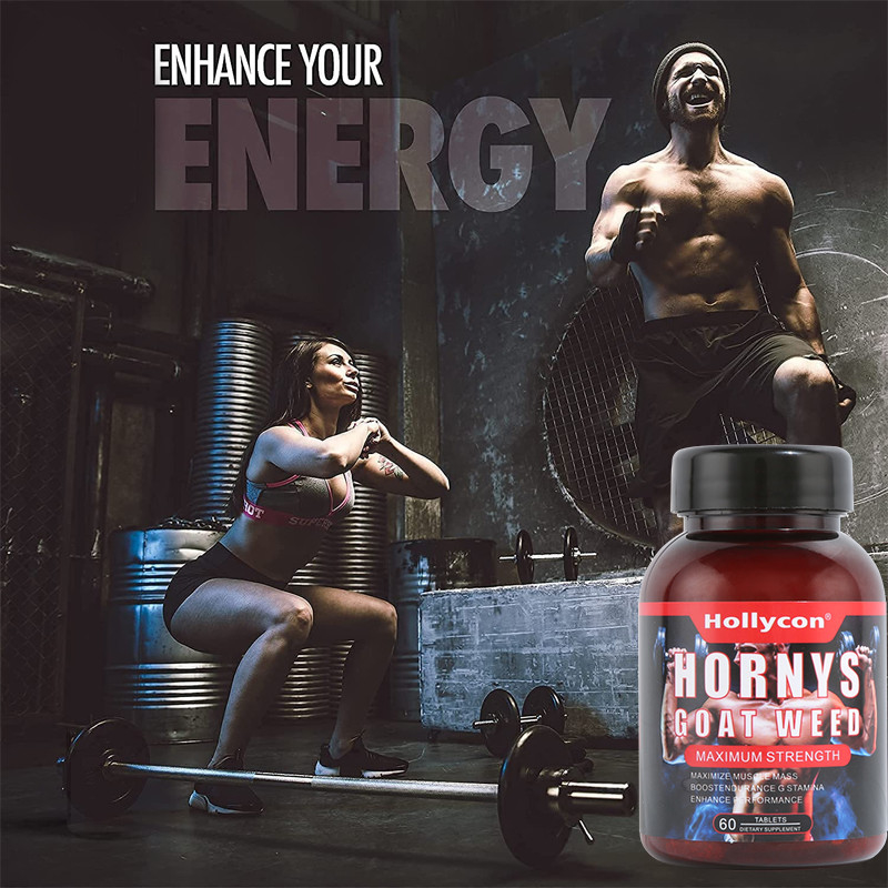 Private Label Healthcare Supplements OEM Support Energy Muscle Hornys Goat Weed Tablets