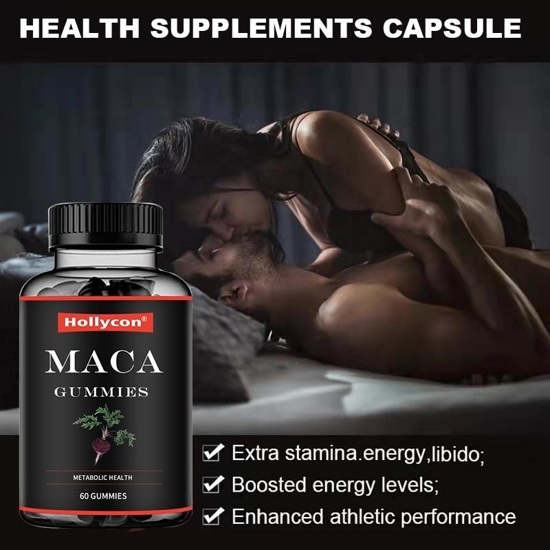 ODM Maca Root Gummies Black Red Yellow Hormonal Support Energy Balance Improves Mood Focus