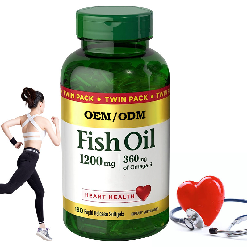 1200Mg Fish Oil Supports Heart Health With Omega 3 EPA DHA Release Softgels