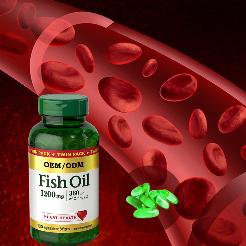 1200Mg Fish Oil Supports Heart Health With Omega 3 EPA DHA Release Softgels