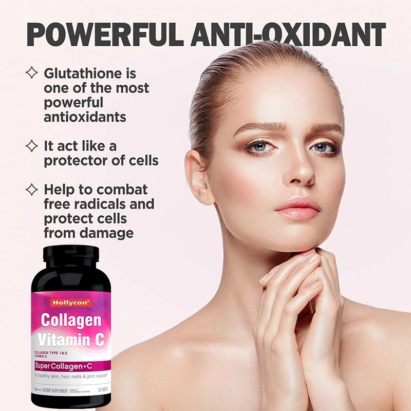 Collagen Supplements OEM Hair Skin And Nail Support Organic Vitamin C Tablets