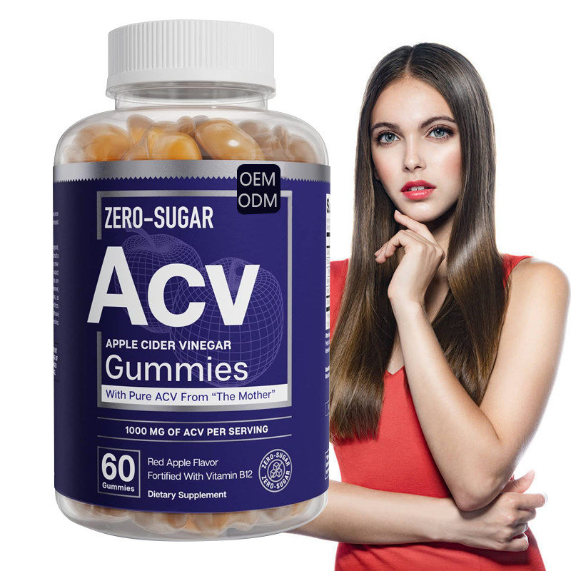 ODM Organic ACV Gummies Support Weight Loss Apple Cider Vinegar B12 500mg