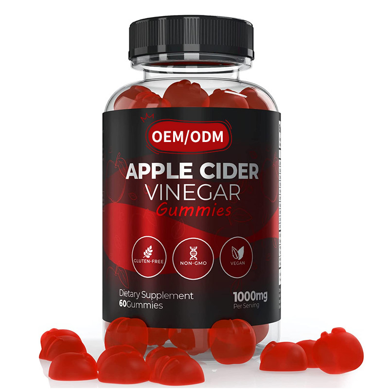OEM ACV Lose Weight Management Vitamins Gluten Free Vegan Non-GMO Quick Weight Loss Apple Cider Vinegar Gummies