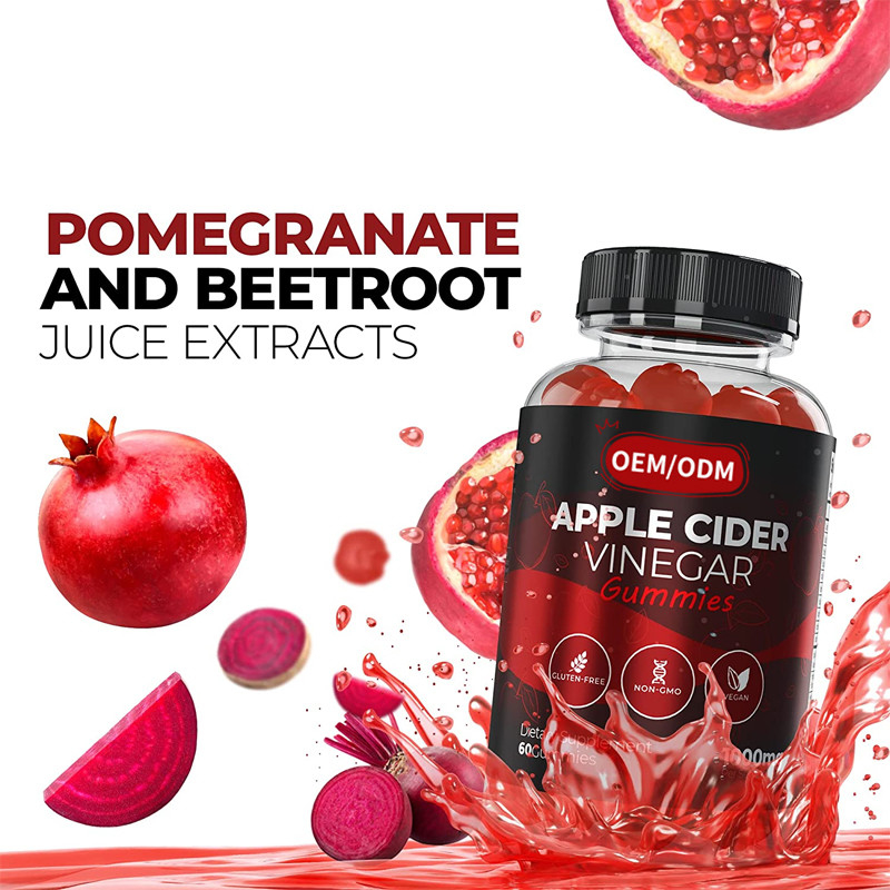 OEM ACV Lose Weight Management Vitamins Gluten Free Vegan Non-GMO Quick Weight Loss Apple Cider Vinegar Gummies