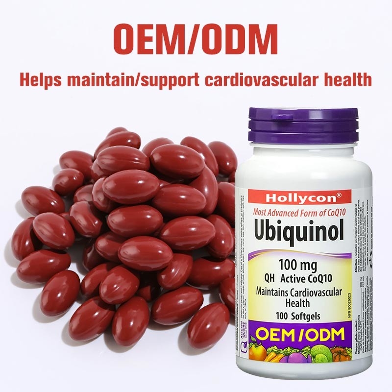 OEM Healthcare Supplement Support Cardiovascular Health C Ubiquinol Coenzyme Q10 Softgel Capsules For Healthy Heart Q10