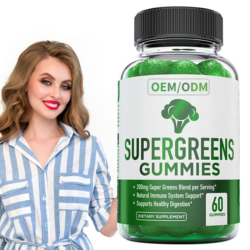 Super Green Gummy Vitamin Essential Vitamins And Minerals Plant Based Immune Support Dietary Supplement