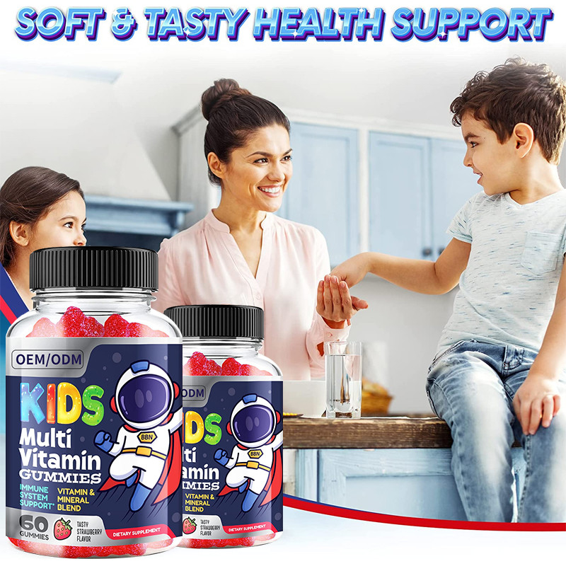 Kids Multivitamin Gummy All 13 Essential Vitamins Key Minerals Immune Support Dietary Supplement