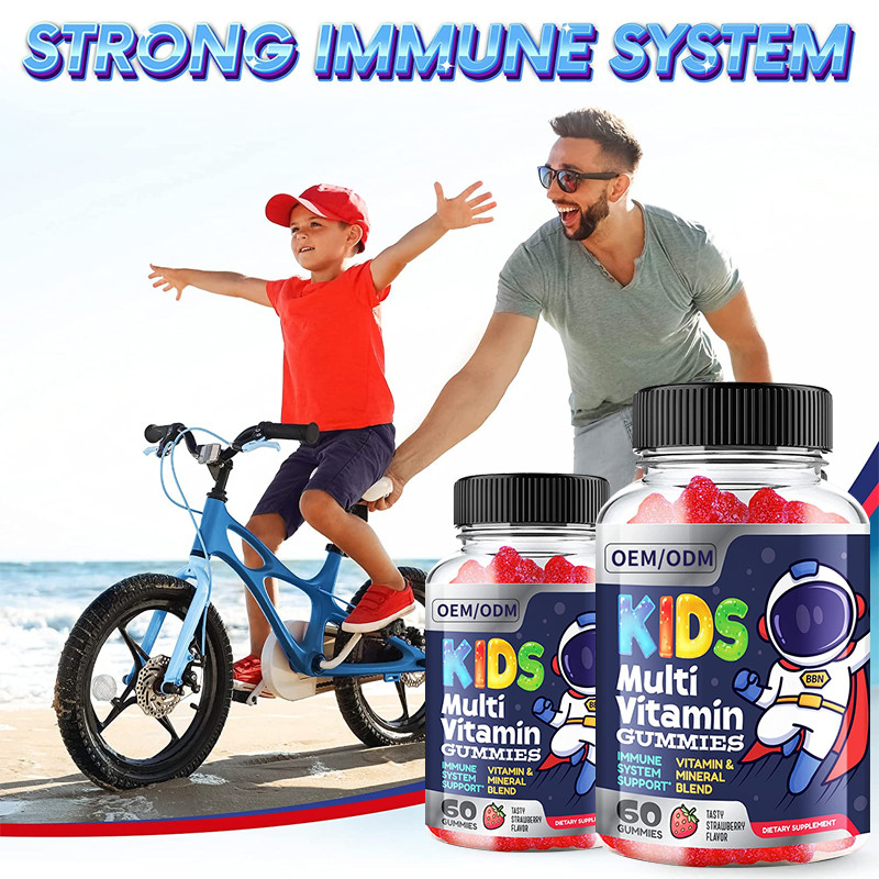 Kids Multivitamin Gummy All 13 Essential Vitamins Key Minerals Immune Support Dietary Supplement