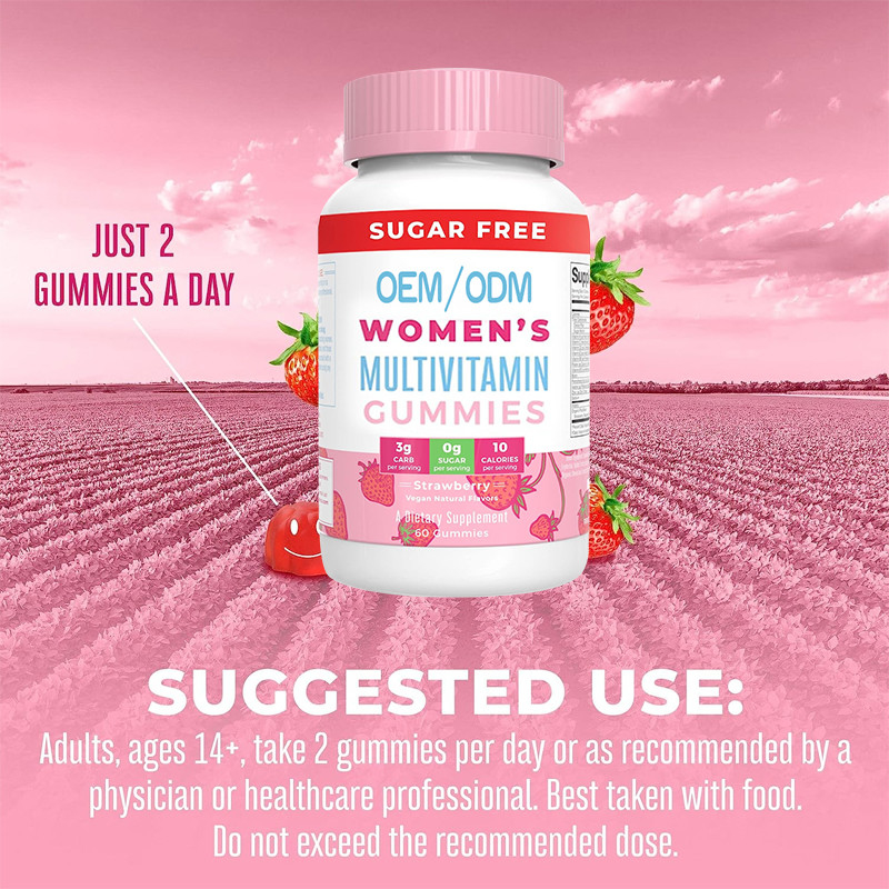 Immune Support Daily Women'S Multivitamin Vitamins With Organic Ingredients Hair Skin And Nail Gummy