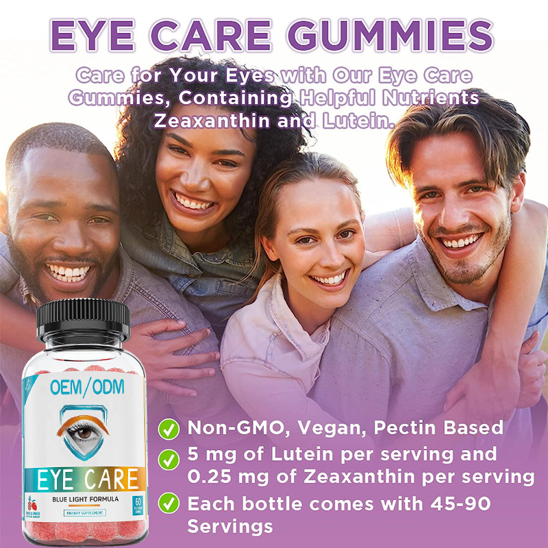 GMPC Eye Care Vitamins For Adults Kids Gummy For Eye Health Supplements