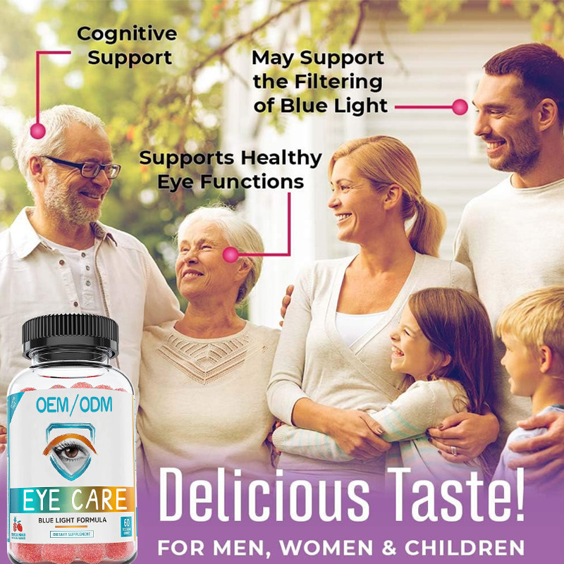 GMPC Eye Care Vitamins For Adults Kids Gummy For Eye Health Supplements