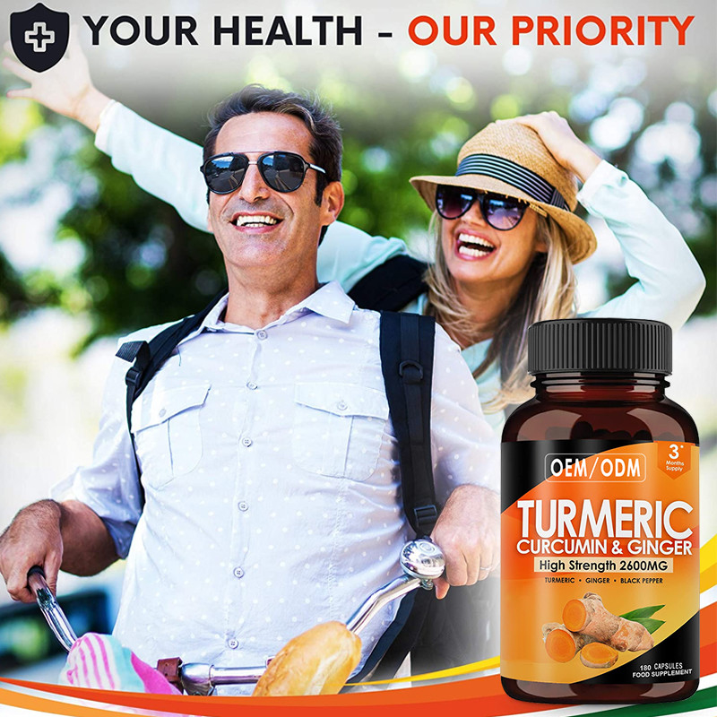 OEM Joint Support With Black Pepper For Immune Support Turmeric Curcumin Supplements
