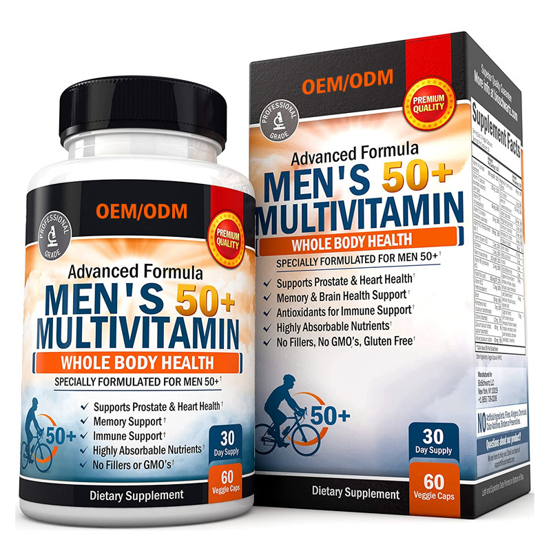 Custom Flavor Men'S Multivitamin For Energy Focus Performance Zinc Calcium Magnesium Multivitamin Capsules