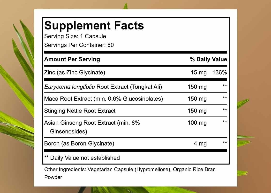 Tongkat Ali Root Extract Male Health Capsule For Performance And Natural Male Support Herbal Supplements