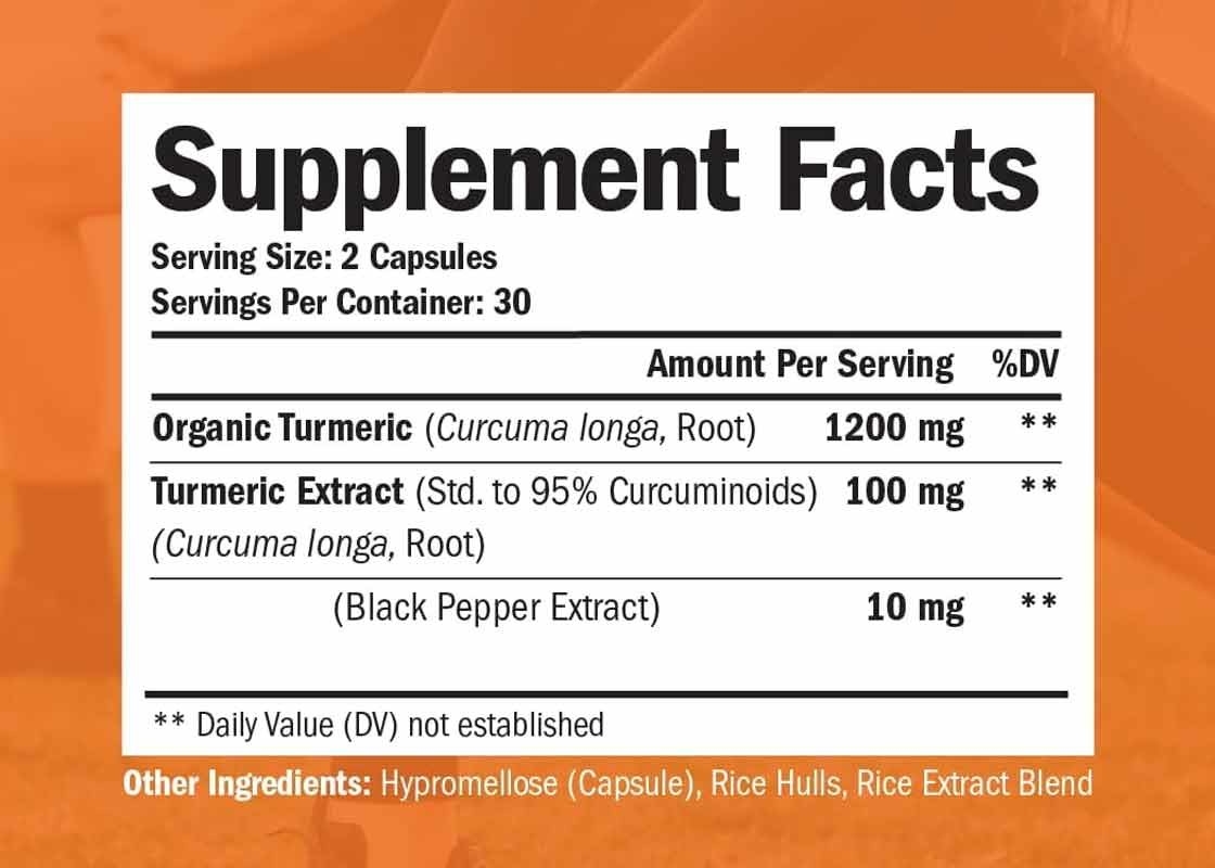 MSDS Supplements OEM Turmeric Curcumin Black Pepper Extract Capsule Helps To Maintain Joint Health Immune Support
