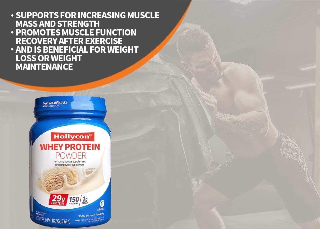 Food Grade Whey Protein Powder For Increasing Muscle Mass Strength Immunity Booster Supplement