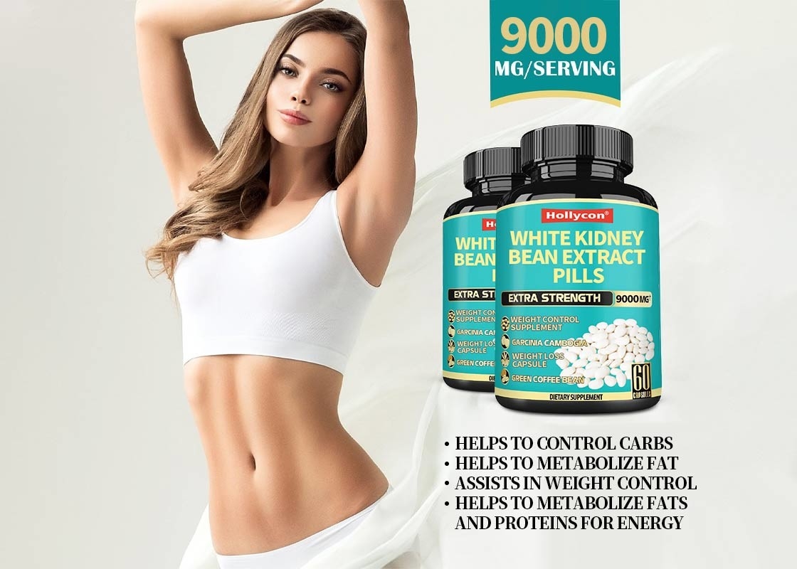 FDA White Kidney Bean Extract Pills Support For Metabolize Fat Weight Loss Supplement