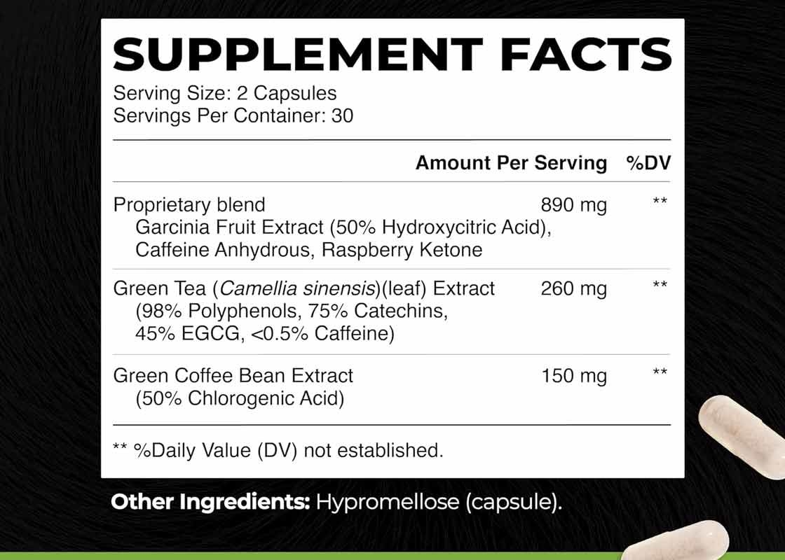 Green Tea Weight Loss Pills Dietary Supplements Suppot For Fat Oxidation Immune Health
