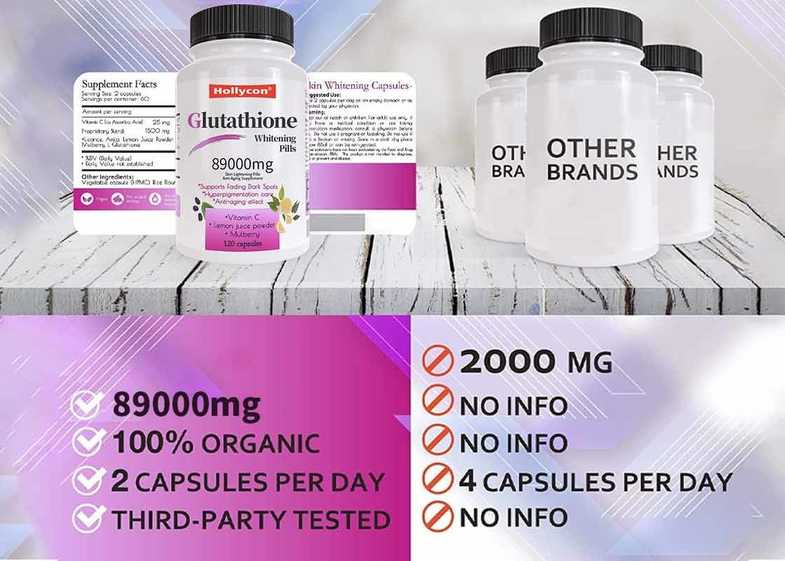 OEM Glutathione Whitening Pills Help To Nourishes Skin And Lightens Tone Anti Aging Supplement