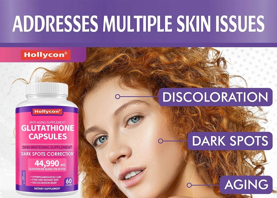 OEM Glutathione Capsules Help To Even Skin Tone Skin Whitening Pills Anti Aging Supplement