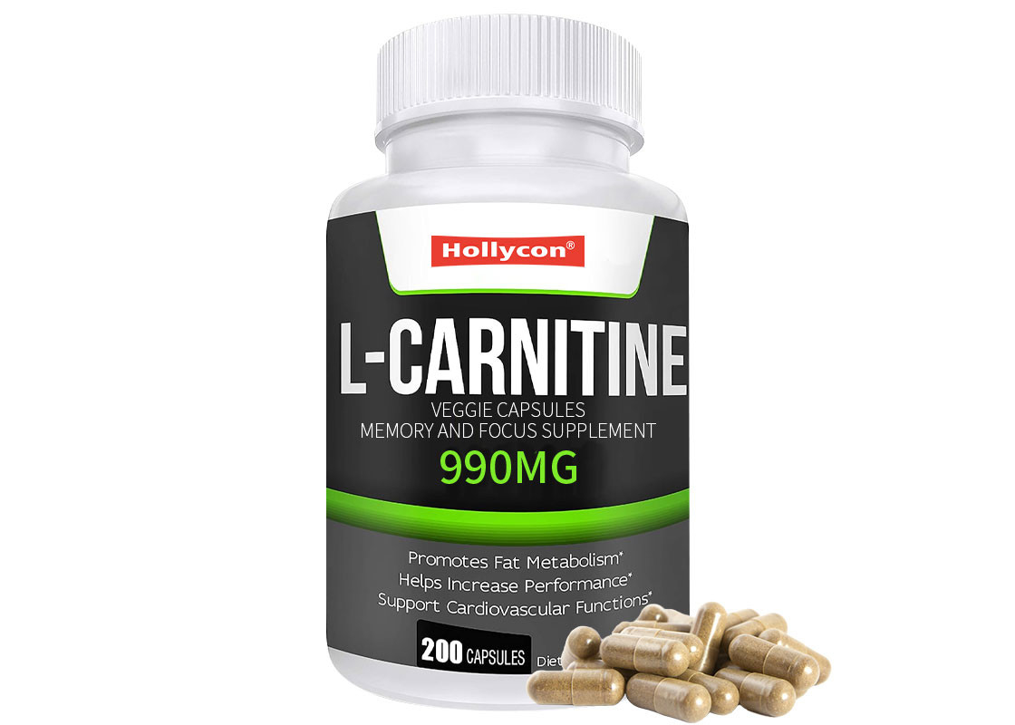 Private Label L-Carnitine Capsule 200 Pills Help To Burning Fats Veggie Capsules Supports