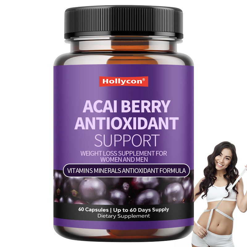 OEM Vitamins Minerals Antioxidant Formula Acai Berry Antioxidant Support Weight Loss Supplement For Women And Men