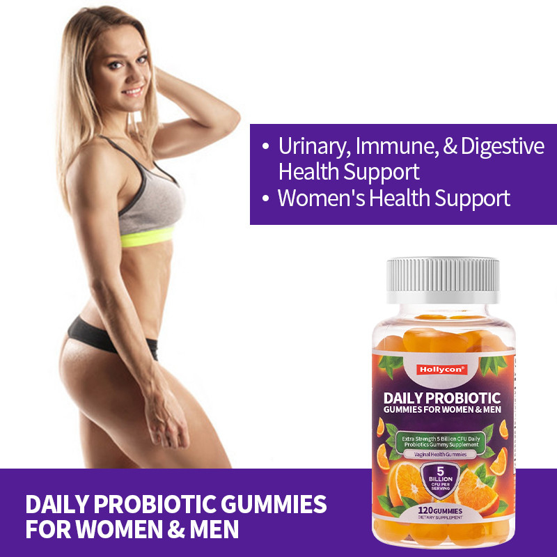 OEM Daily Probiotic Gummies For Women & Men Extra Strength 5 Billion CFU Daily Probiotics Gummy Supplement