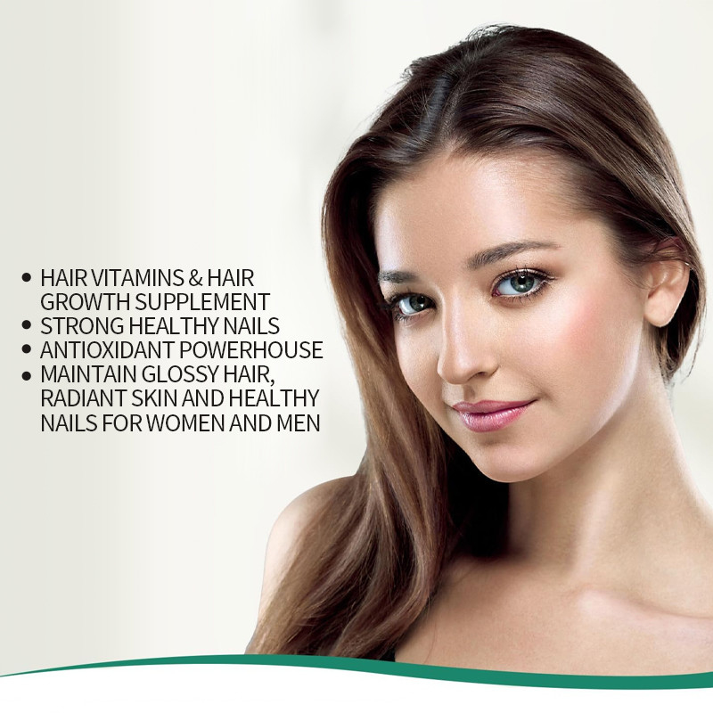 Biotin Tablets Hair Skin And Nails Collagen Supplement For Women & Men Vitamin C, Zinc & Iron Supplement