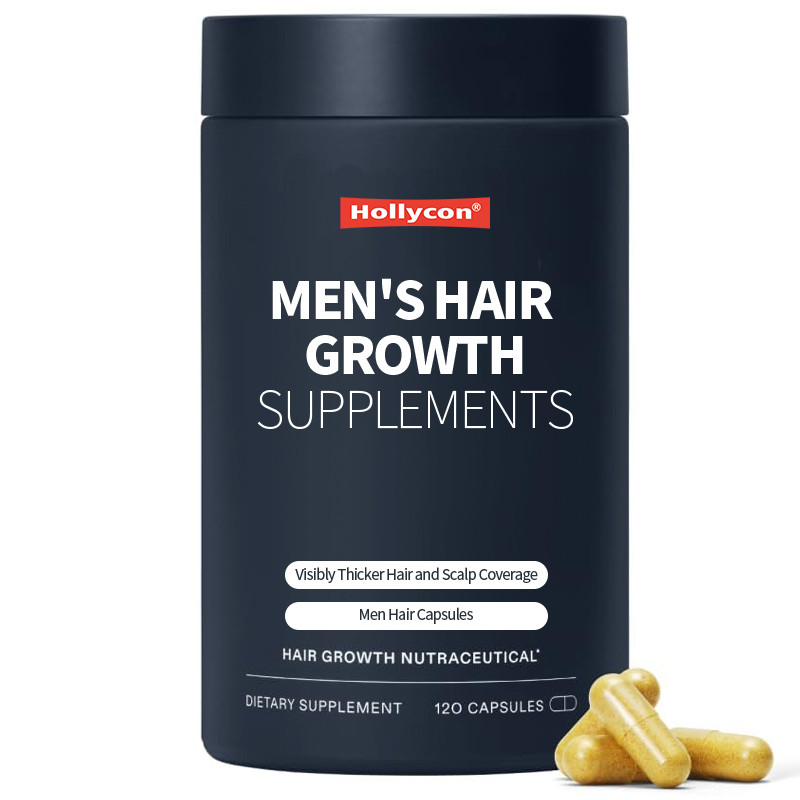 OEM Men'S Hair Growth Supplements Visibly Thicker Hair And Scalp Coverage Men Hair Capsules
