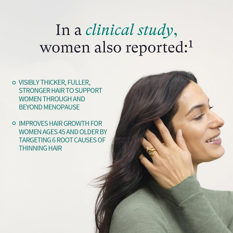 Private Label Women'S Balance Hair Growth Supplements Ages 45 And Up Visibly Thicker Hair And Scalp Coverage Women Hair