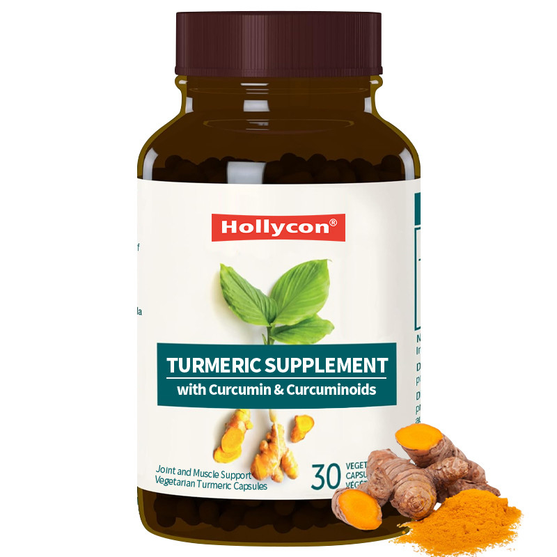 OEM Turmeric Supplement With Curcumin & Curcuminoids Joint And Muscle Support Vegetarian Turmeric Capsules