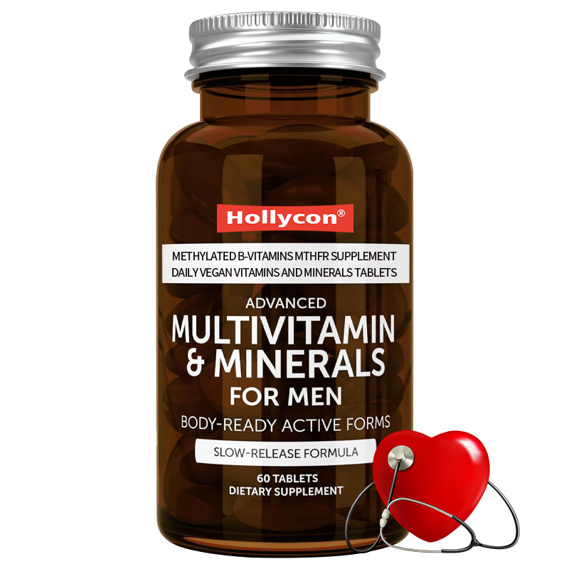 Customized Advanced Men's Multivitamin Methylated B-Vitamins MTHFR Supplement Daily Vegan Vitamins And Minerals Tablets