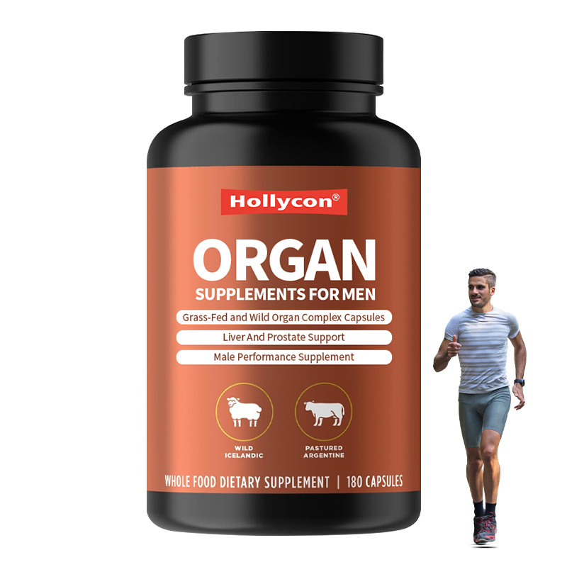 Organ Supplements For Men Grass-Fed And Wild Organ Complex Capsules Prostate Support Male Performance Supplement