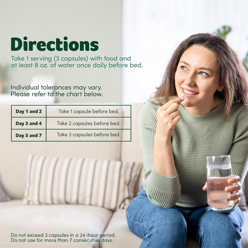 7-Day Detox Cleanse Capsules With Senna Leaf Vitamin C Digestive Enzymes Probiotics Acai Berry Capsules